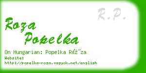 roza popelka business card
